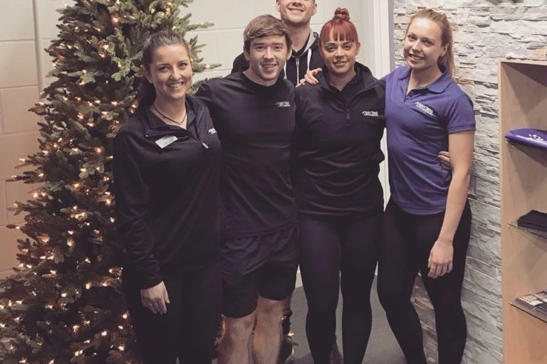Claire with her team at Anytime Fitness Clarkston