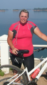 At the start of her weight loss journey - out for a bike ride