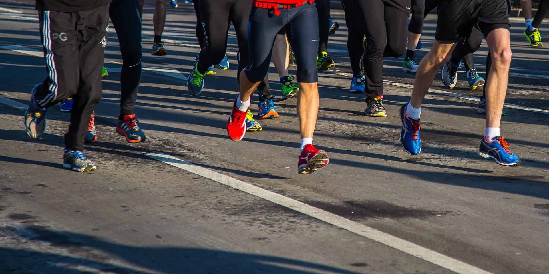 image of runners feet competing in a race